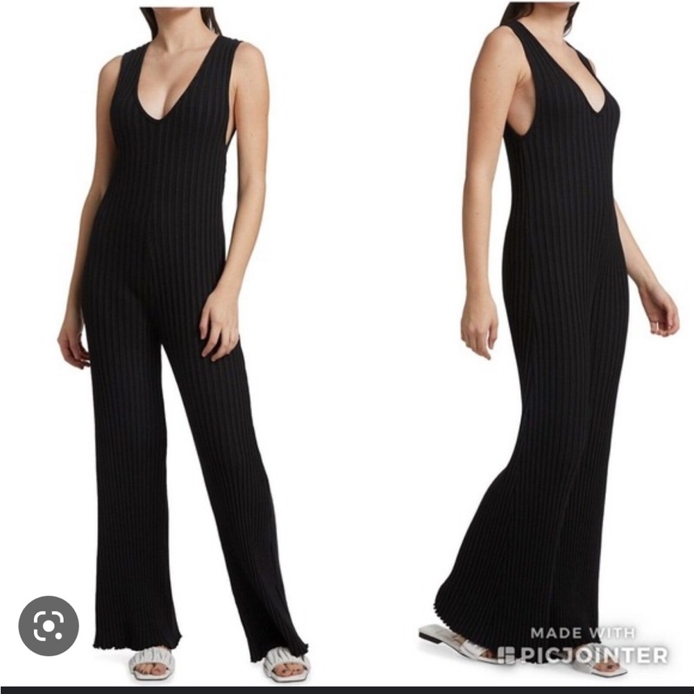 Simon Miller Black Sleeveless Rib jumpsuit. Size M, perfect Conditions